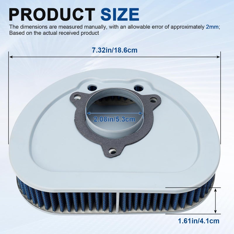 SOLLON 2963308 HD1508 Ultra Classic Air Filter Cleaner for 2008-2013 Harley Davidson Street Glide, Electra Glide, Road King, Road Glide Custom, Ultra Classic and other select models HD-1508 - Image 3